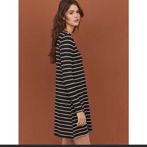 NWOT Black and white Striped H&M dress